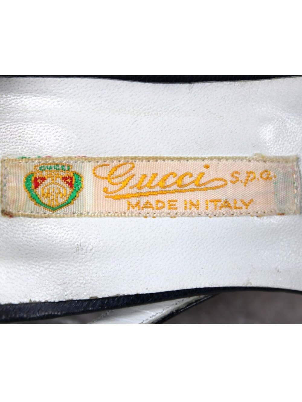 Vintage Gucci S.P.A. Leather Cone Heel Sandals Size 36B Italy Authenticated - Picture 12 of 13